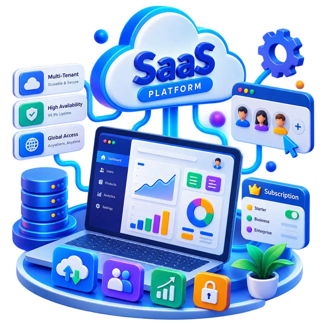 SaaS and platform engineering illustration