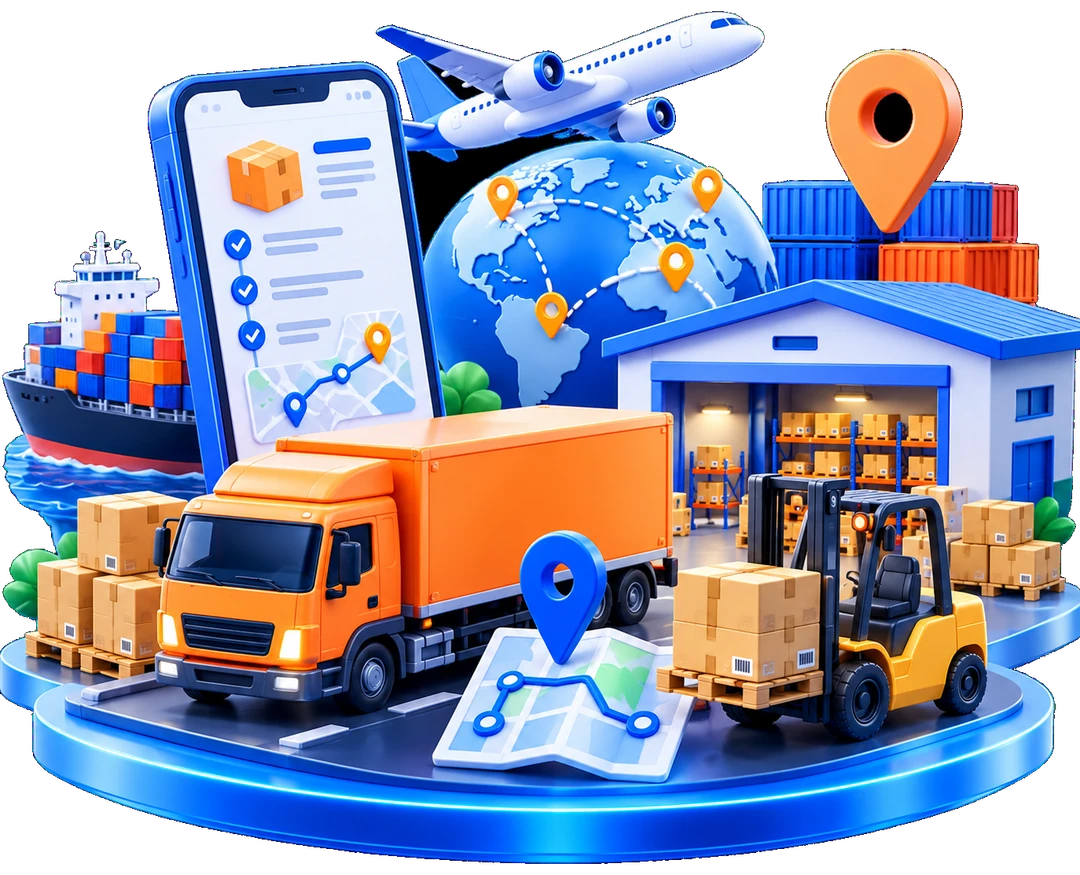 Logistics systems illustration