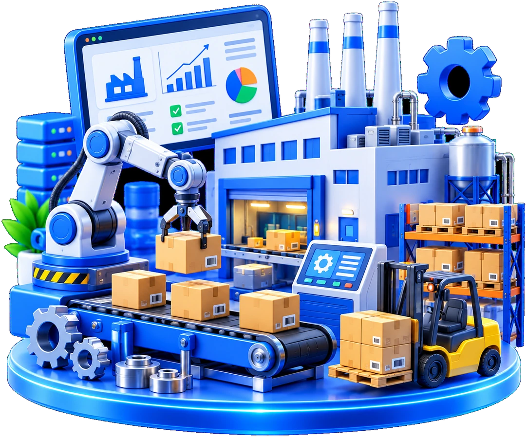 Manufacturing systems illustration