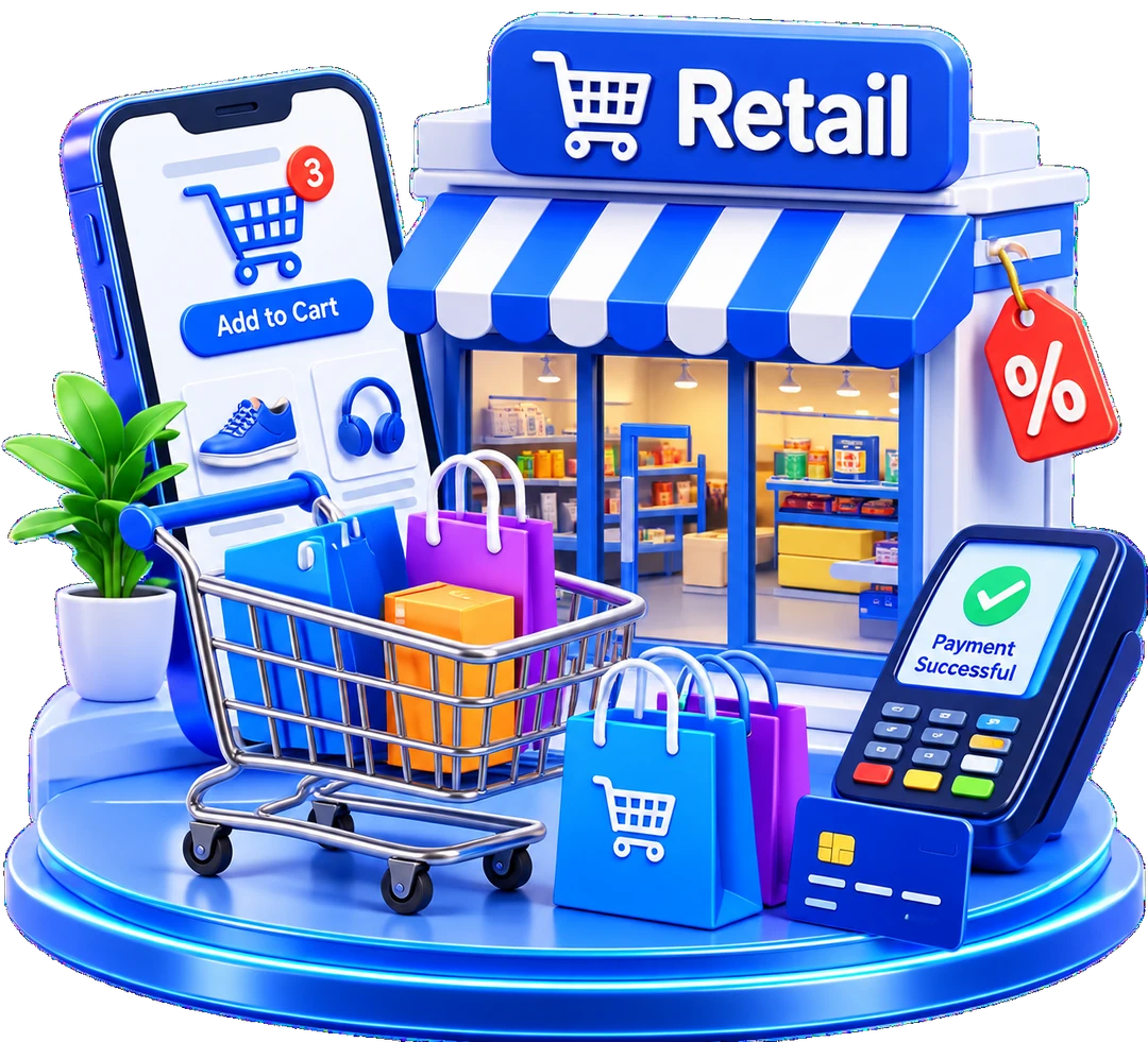 Retail systems illustration