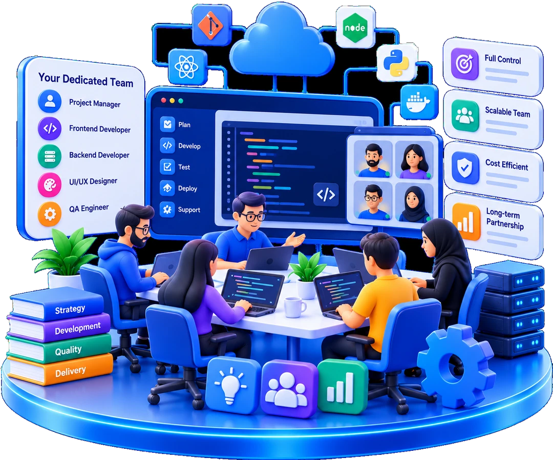 Dedicated Development Teams — visual overview
