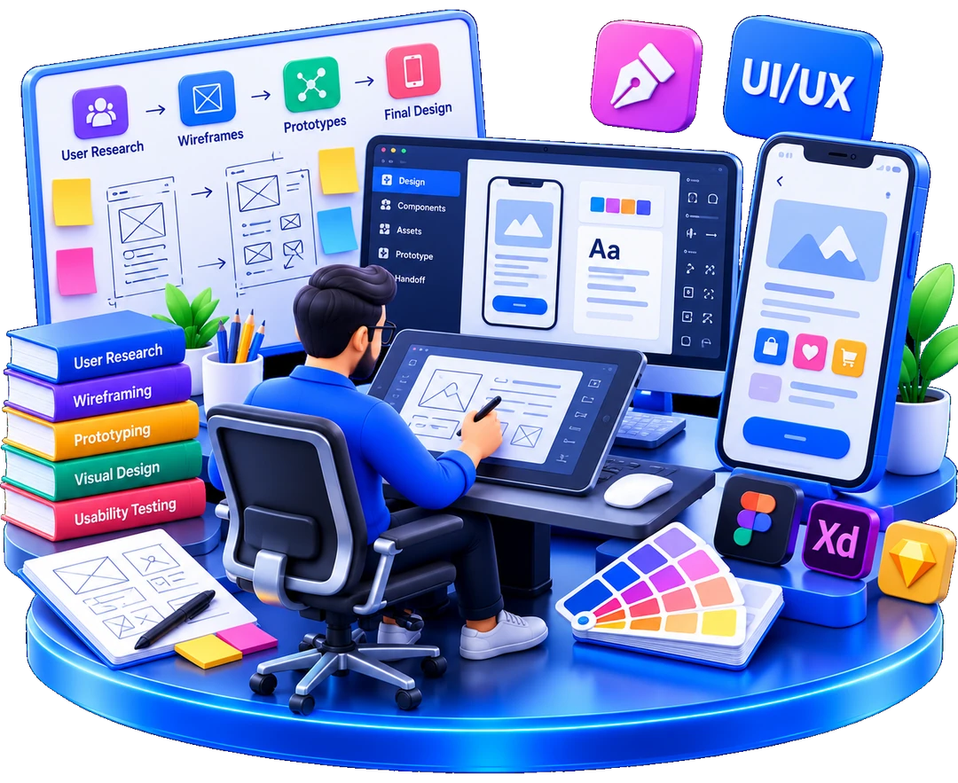 UI/UX Design — visual overview